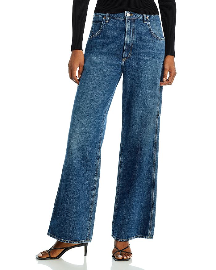 AGOLDE Magda High Rise Wide Leg Carpenter Jeans in Darkness ...