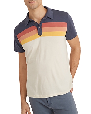 Marine Layer Sunset Stripe Polo Shirt