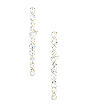 Shop Ettika Ice Drop Dangle Earrings In White/gold