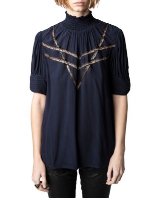 Zadig & Voltaire - Tupelo Lace Trim Blouse