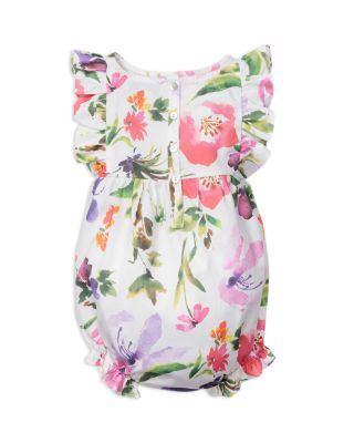 Girls' Gardens of Giverny Ruffled Romper - Baby