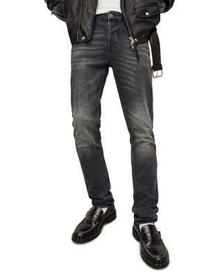 all saints cigarette jeans black ALLSAINTS Cigarette Slim Fit Jeans in Washed Black
