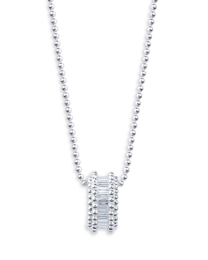 Harakh Diamond Baguette Pendant Necklace in 18K White Gold, 0.40 ct. t.w.
