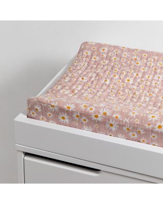 Quilted Changing Pad Cover in GOTS Certified Organic Muslin Cotton