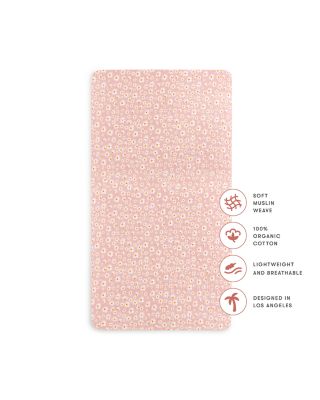 Crib Sheet in GOTS Certified Organic Muslin Cotton