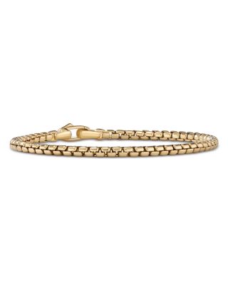 David Yurman Men's 18K Gold Chain Box Chain Flex Bracelet