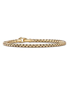 David Yurman - Men's 18K Gold Chain Box Chain Flex Bracelet