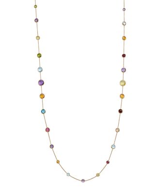 Marco Bicego - 18K Yellow Gold Jaipur Multi Gemstone Long Necklace, 36"