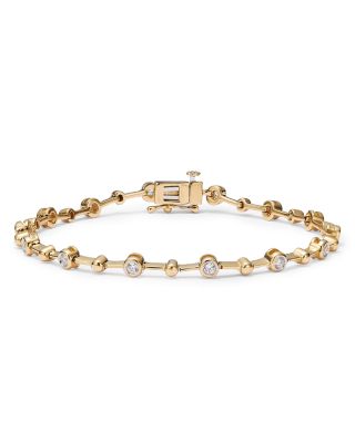 Bloomingdale's Fine Collection - Diamond Station Bracelet in 14K Gold, 0.50 tcw