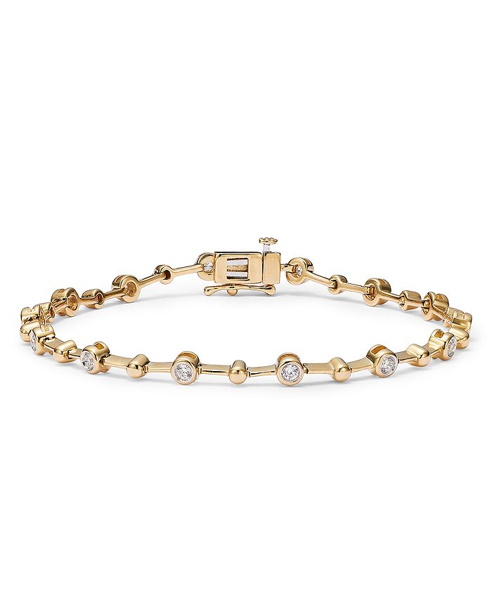 Bloomingdale's Diamond Station Bracelet in 14K Gold, 0.50 ct. t.w. 100 Exclusive Bloomingdale's