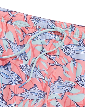 Vineyard Vines Men's 7'' Printed Chappy Trunks In A468 Fish Paradise