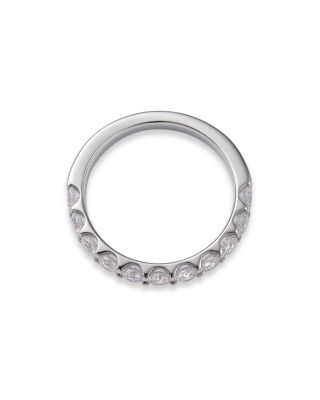 Round Cut Certified Diamond Band in 14K White Gold, 1.25 ct.t.w. 