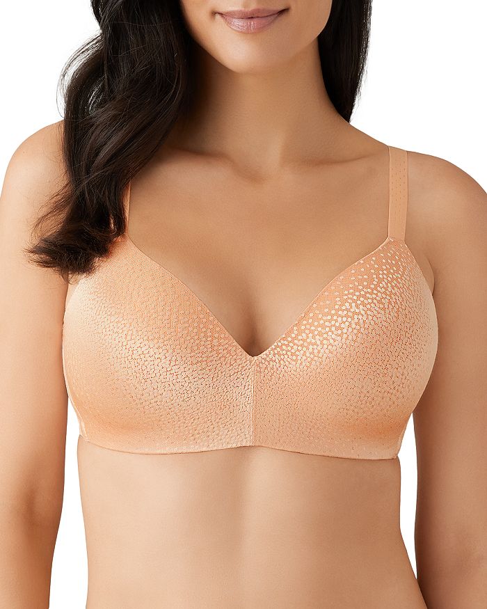 Wacoal Embrace Lace Stretch-lace Plunge Underwired Bra In Nude Ivory  (cream)