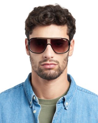 Rectangle Sunglasses, 63 mm