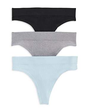 Honeydew Bailey Thong, Set Of 3 In Black/moonmint/sweet