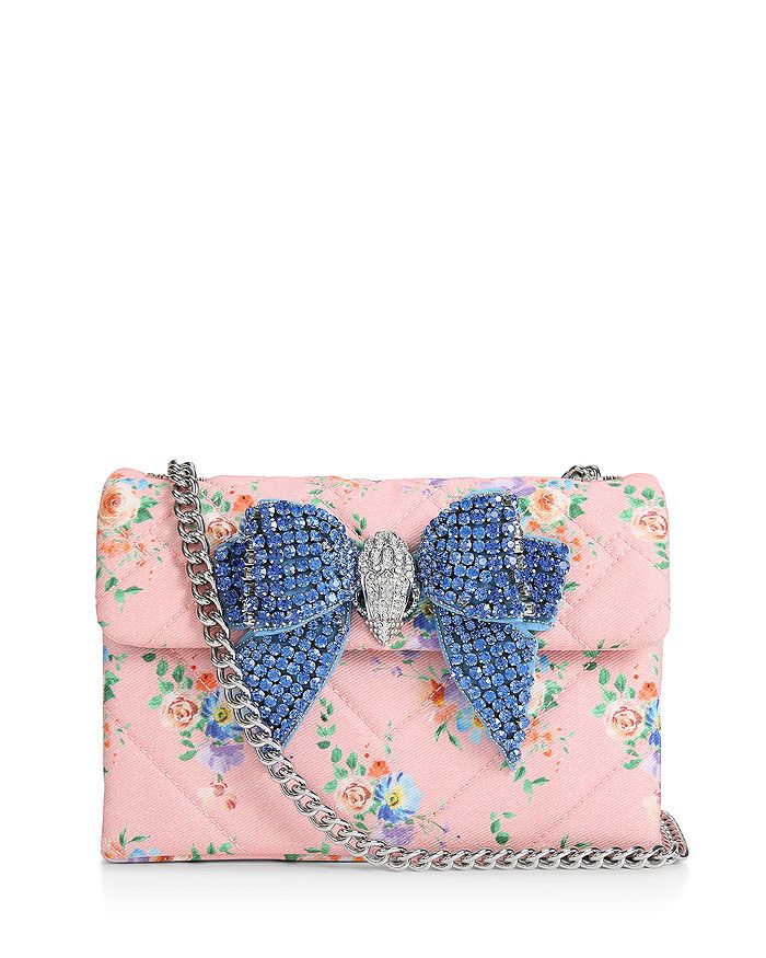 KURT GEIGER LONDON Kensington Medium Embellished Bow Crossbody ...