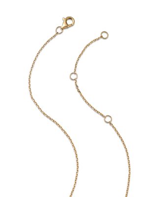 London Blue Topaz & Diamond Pendant Necklace in 14K Yellow Gold, 18" 