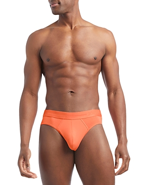 Shop 2(x)ist Dream Solid Modern Fit Low Rise Briefs In Coral Chic