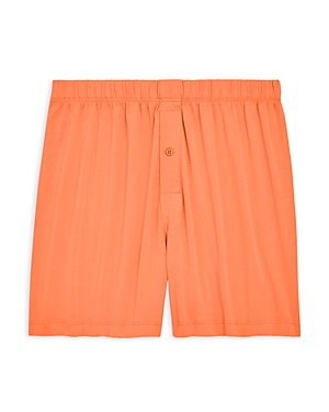 2(x)ist Dream Solid Knit Boxers In Coral Chic