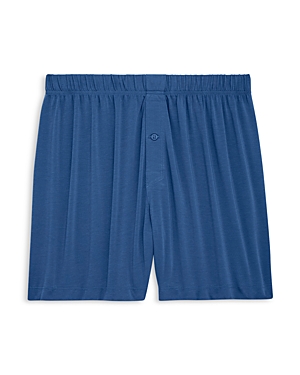 2(x)ist Dream Solid Knit Boxers In Dark Blue