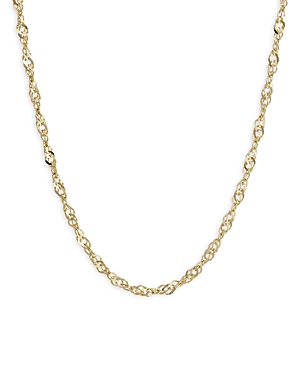 Bloomingdale's 14K Yellow Gold Solid Singapore Chain Necklace, 20