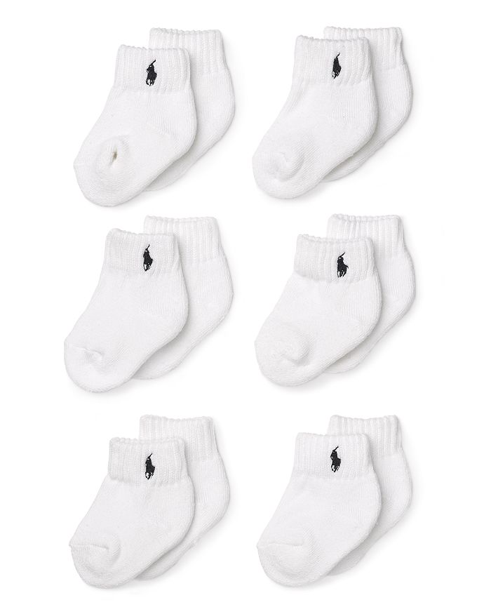Ralph Lauren Ralph Lauren Boys' Layette Socks, 6 Pack - Baby ...