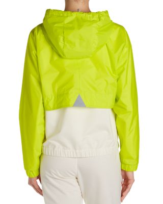 Color Blocked Hooded Zip Jacket