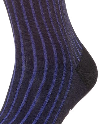 Shadow Mercerized Cotton & Nylon Dress Socks
