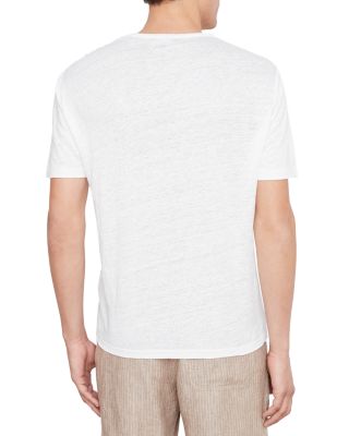 Linen Short Sleeve Crewneck Tee