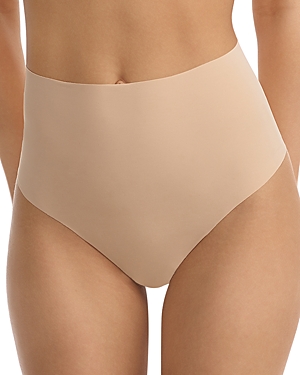 Commando Classic High Rise Thong In Beige