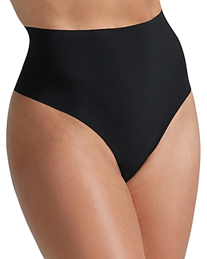 Commando Featherlight Control Thong In Black In Black
