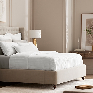 Boll & Branch Boil & Branch Signature Stripe Quilt Set, King/california King In White