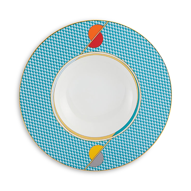 Vista Alegre Futurismo Soup Plate In Multi