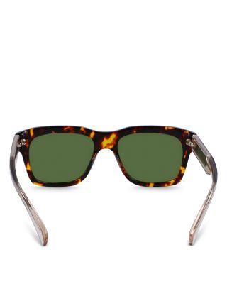 Classic Logo Flat Rectangular Sunglasses, 56mm