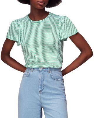 Cotton Frill Sleeve Tee