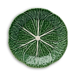 Bordallo Pinheiro Cabbage Dessert Plate In Green