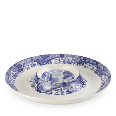 Spode - Blue Italian Chip & Dip