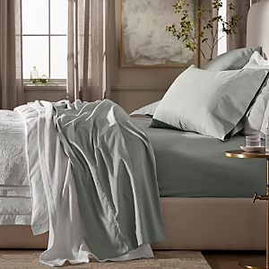 Boll & Branch Signature Hemmed Sheet Set, Full In Sage