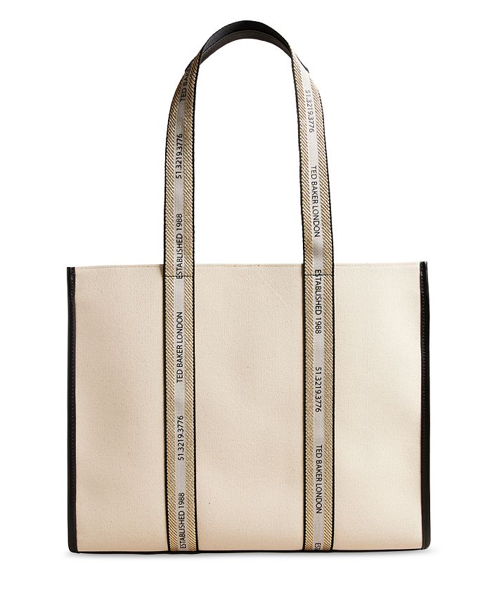 Ted Baker - Georjey Branded Webbing Large Canvas Tote