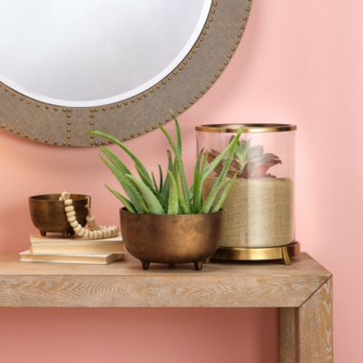 Relic Metal Footed Decorative Bowl - Large