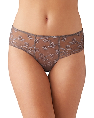 Wacoal Women's Lifted In Luxury Lace Hipster Underwear 845433 In Cappuccino
