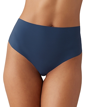 B.tempt'd By Wacoal B.bare Hi Waist Thong In Crown Blue