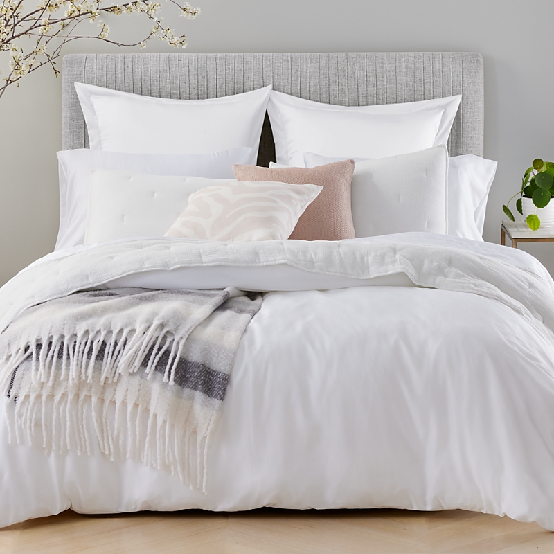 Aqua Eucalyptus Duvet Cover Set, King In Snow
