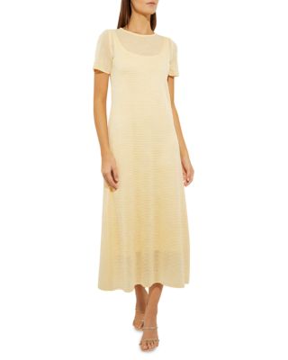 Misook Textured Stripe Knit Midi Dress | Bloomingdale's Women