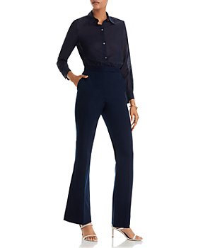 Theory - Tailored Button Front Jumpsuit