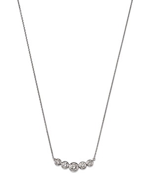 Bloomingdale's Diamond Curved Bar Necklace in 14K White Gold, 1.25 ct. t.w - 100% Exclusive