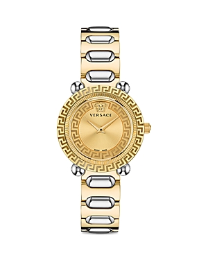 Shop Versace Greca Twist Watch, 35mm In Gold