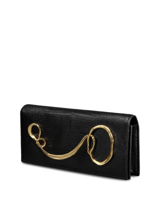 Twisted Gold Side Handle Clutch