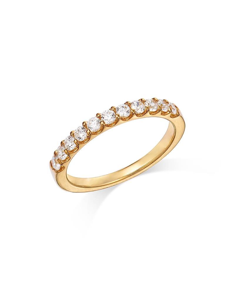 Bloomingdale's Fine Collection Round Cut Certified Diamond Band in 14K Yellow Gold, 0.50 tcw