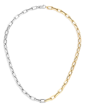 Adina Reyter 14K Yellow Gold & Sterling Silver Chain Link Collar Necklace, 16
